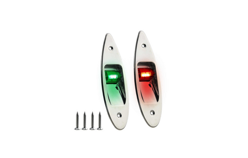 TM LED Rompbevestiging Navigatielamp RVS - Set