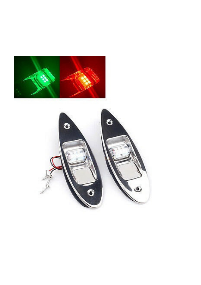 TM LED Rompbevestiging Navigatielamp RVS - Set