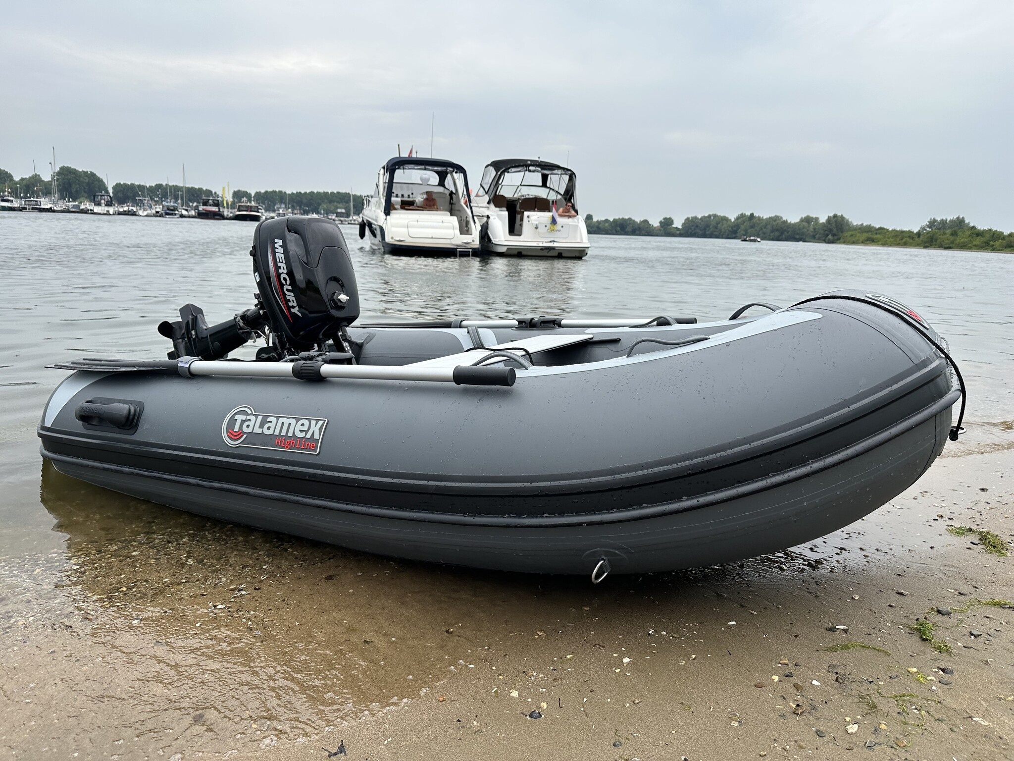 Rubberboot Highline HLA250 Airdeck | Storm-grey/medium-grey