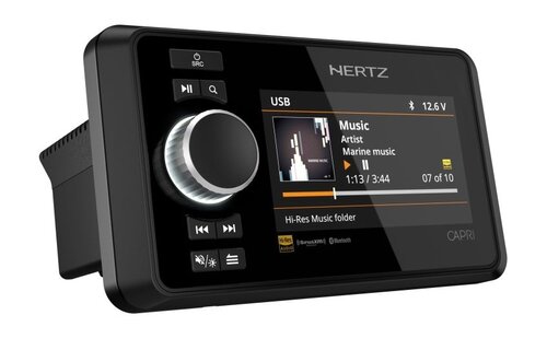 Hertz CAPRI H100 - FM/USB/BT/NMEA2000 4x70 Watt, 4 zones