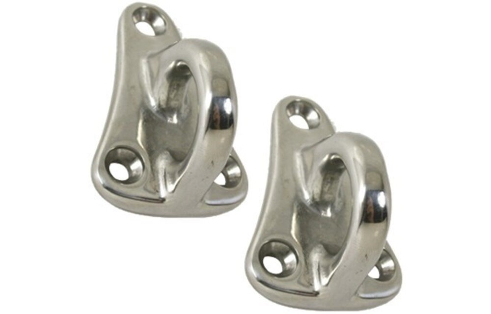 2 stuks RVS Fenderhaak met oog