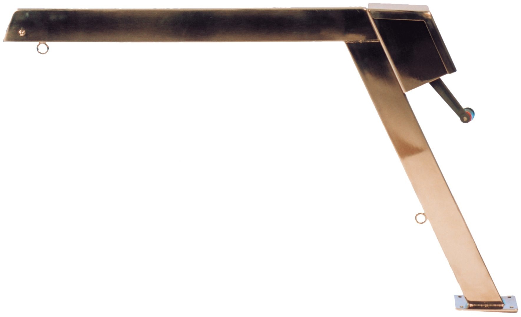 RVS Davit met vaste arm