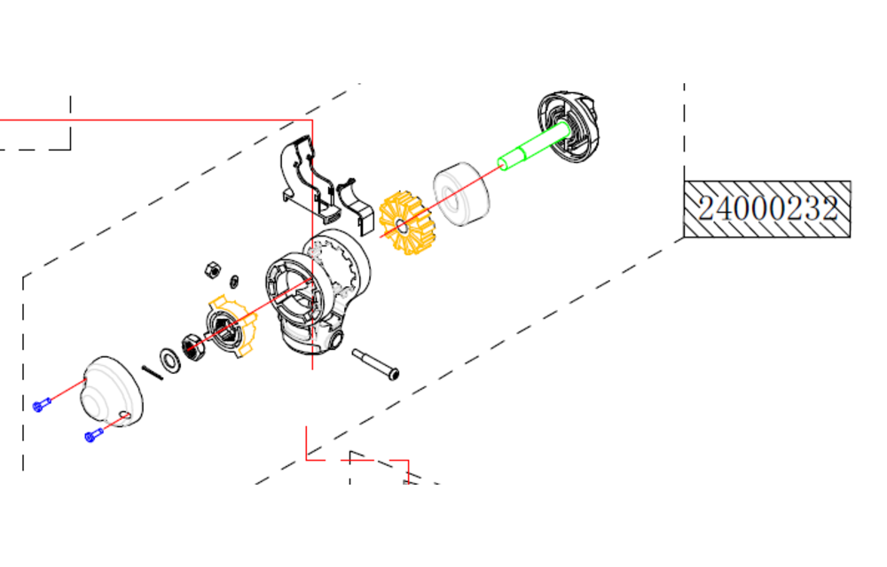 Reparatiesetje handgreep Osapian 55lbs