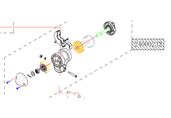 Reparatiesetje handgreep Osapian 55lbs