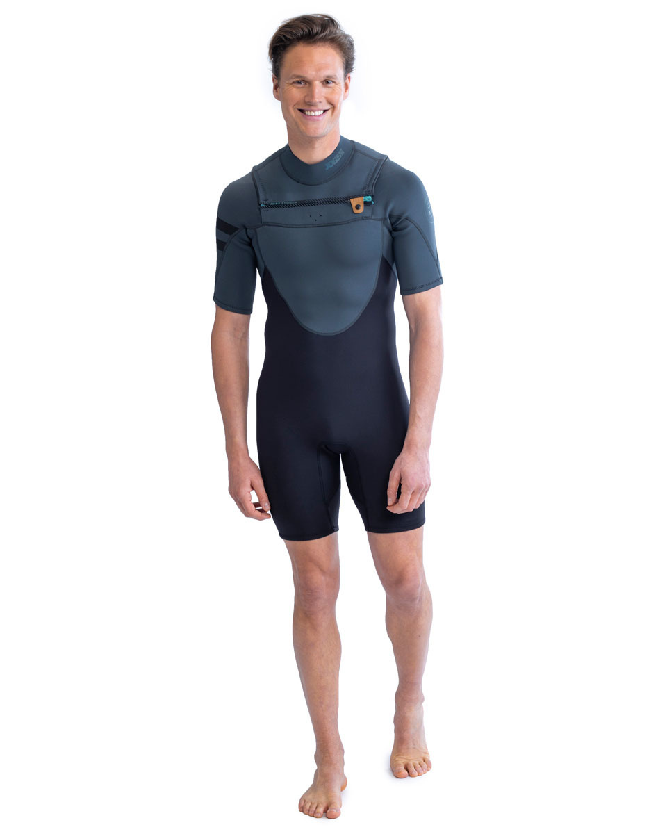 Jobe Perth Shorty 3/2mm Borstrits Wetsuit | Heren | Grijs - Maat L (25% korting)