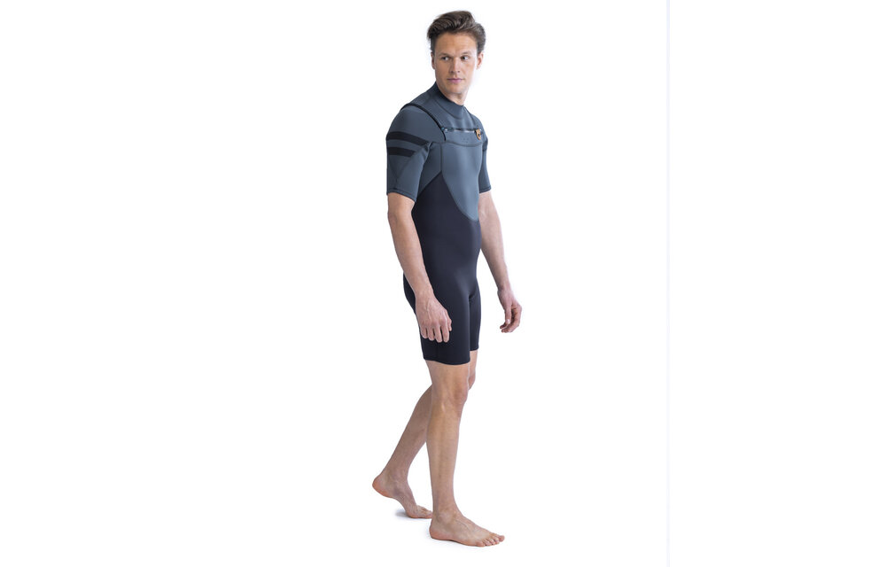 Jobe Perth Shorty 3/2mm Borstrits Wetsuit | Heren | Grijs (25% korting)