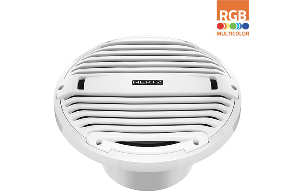 Hertz HMS 10 B4-LD-W - 10" Marine subwoofer 4 Ohm wit RGB LED