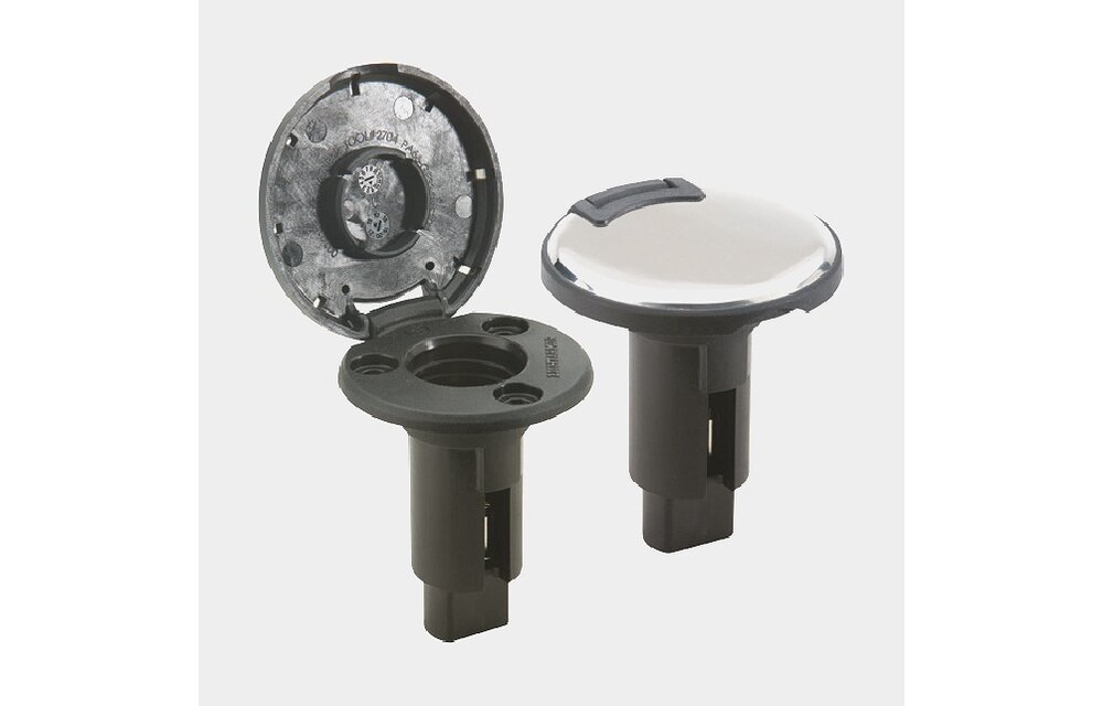 Inbouw montagevoet Lightarmor rond RVS kap