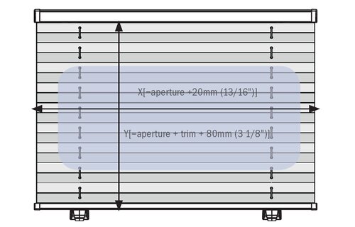 Dometic Oceanair Skysol Motion geplisseerd gordijn wit