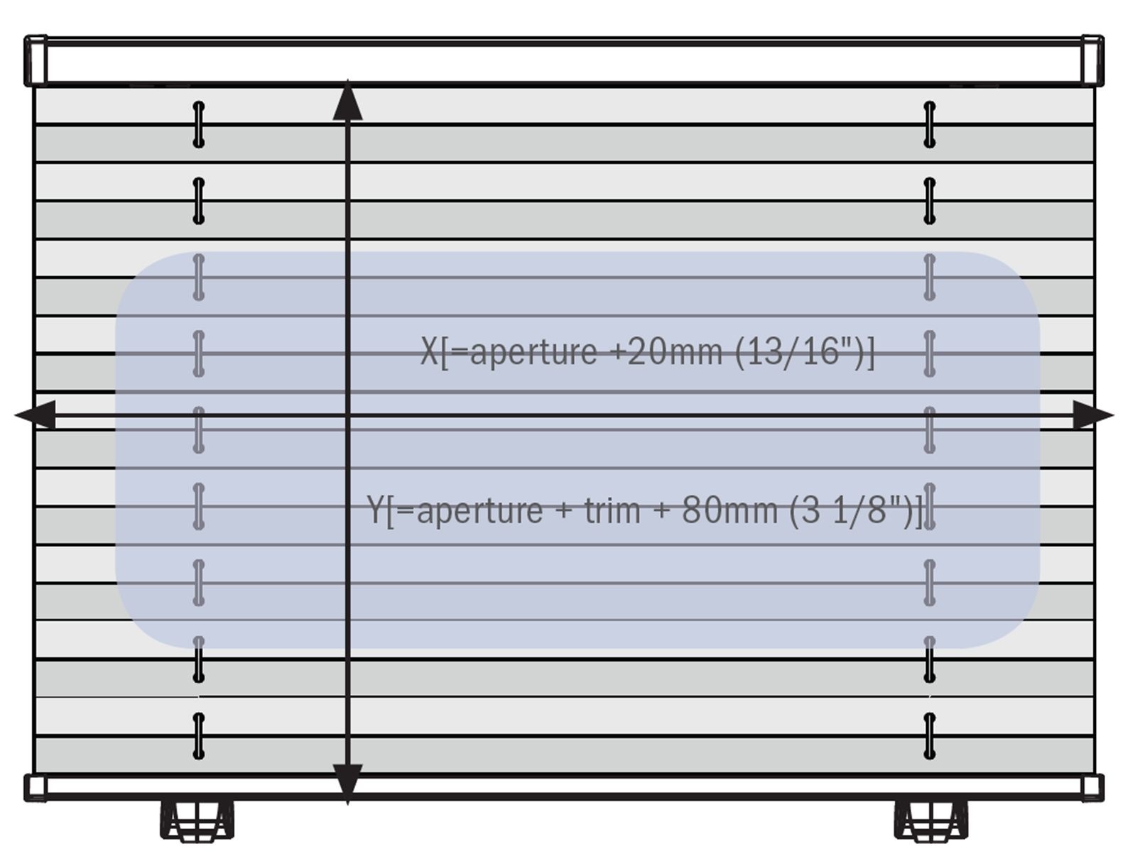 Dometic Oceanair Skysol Motion geplisseerd gordijn wit