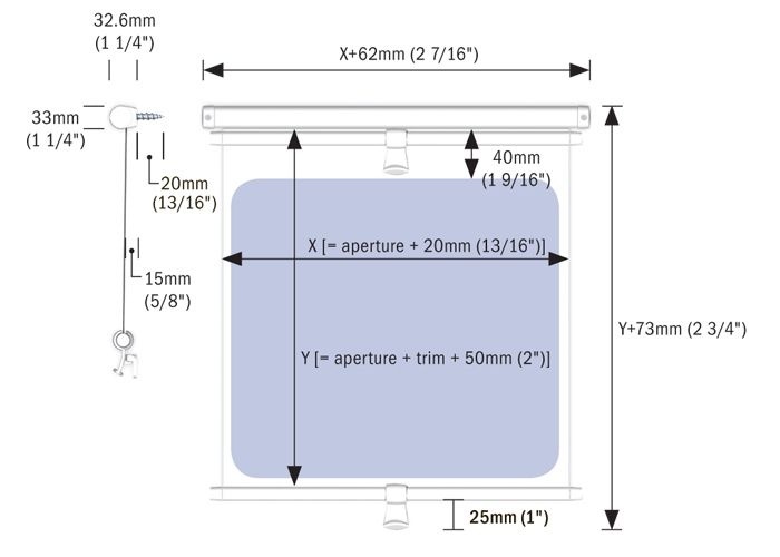 Dometic Oceanair Cabinshade rolgordijn zilver