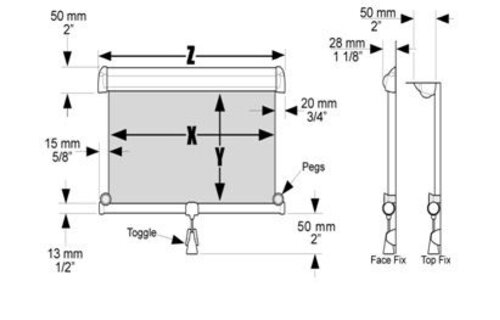 Dometic Oceanair Hatchshade rolgordijn wit