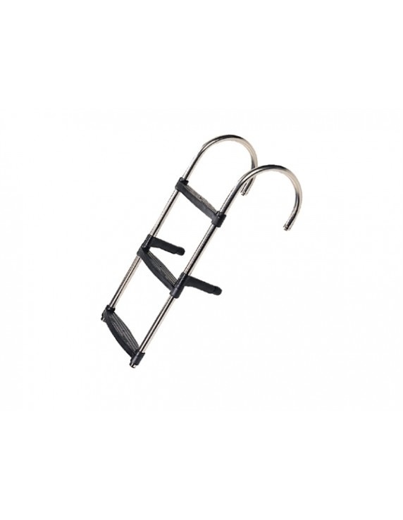 RVS zwemtrap - 3-treden - hoogte 83 cm