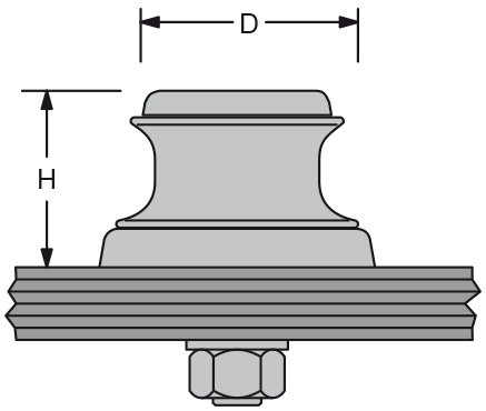 Antal Aluminium 1-schijfs organize