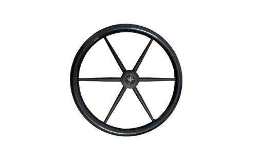 Stuurwiel carbon look zwarte spaak