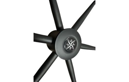 Stuurwiel carbon look zwarte spaak