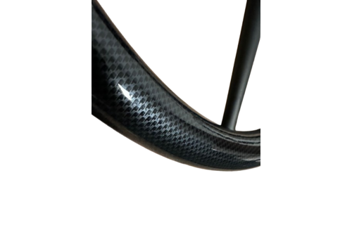 Stuurwiel carbon look zwarte spaak