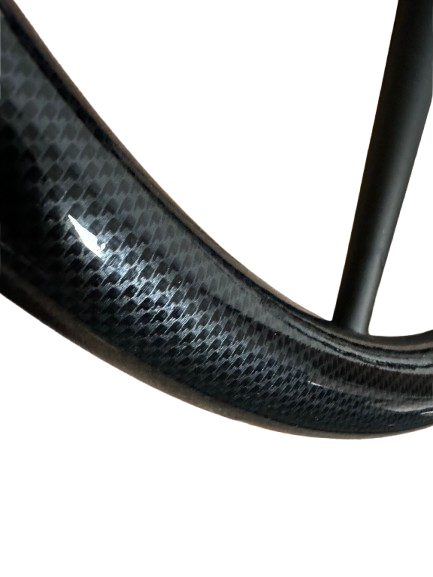 Stuurwiel carbon look zwarte spaak