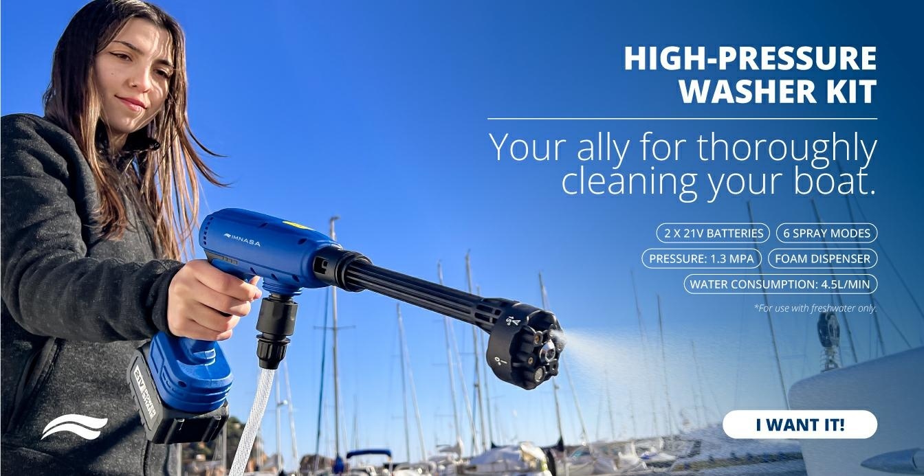 Waterdruk pistool voor dekwas met accu