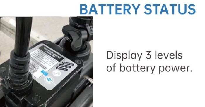 Elektrische trolling motor Cayman B / 55 Lbs zwart