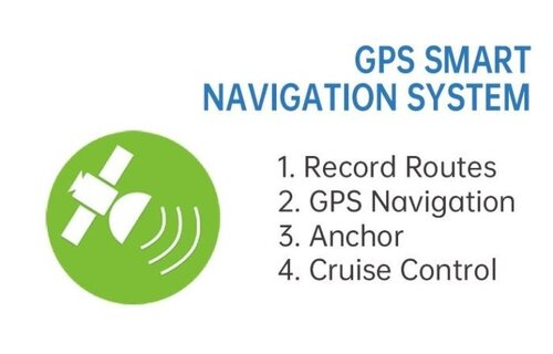 Elektrische trolling motor Cayman B / 55 Lbs GPS zwart