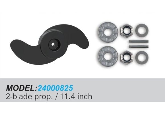 Propeller 2-blads / 11.4 inch voor Cayman 80/120 lbs
