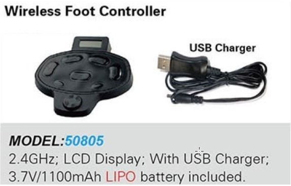 Voetbediening draadloos Cayman B GPS