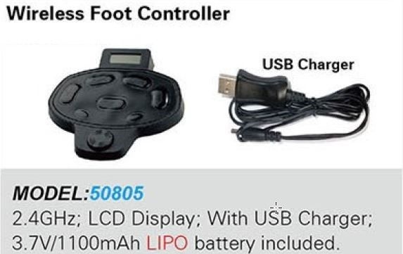 Voetbediening draadloos Cayman B GPS