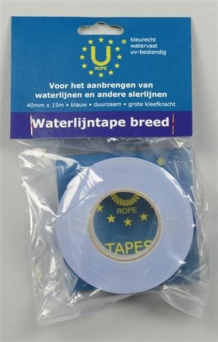 Waterlijntape 40 mm x 15 m blauw