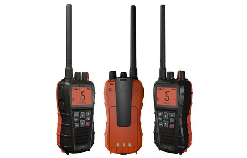 Cobra BlueBound 350 VHF — drijvende handheld marifoon (6W, IPX7, USB-C)