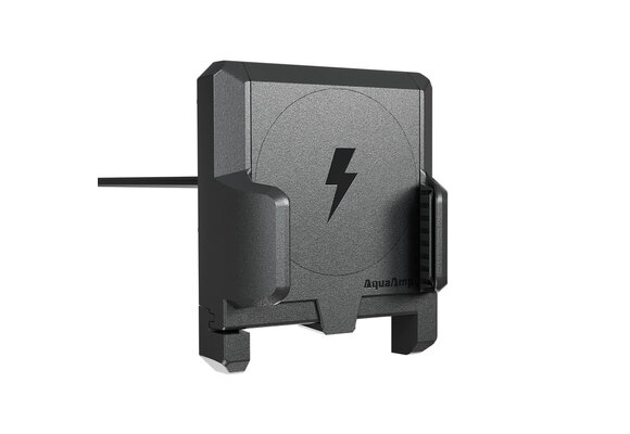 AquaAmp 910 Verticale vlakke klemhouder, 10W Qi, geen magneet