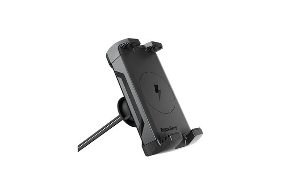 AquaAmp 515-SS Verticale slanke klemhouder, 15W Qi2, standaard magneet
