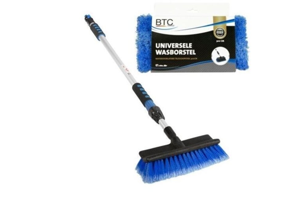 BTC LINE BLUE wasborstel telescopische steel blauw