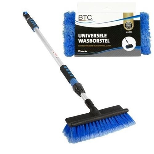 BTC LINE BLUE wasborstel telescopische steel blauw
