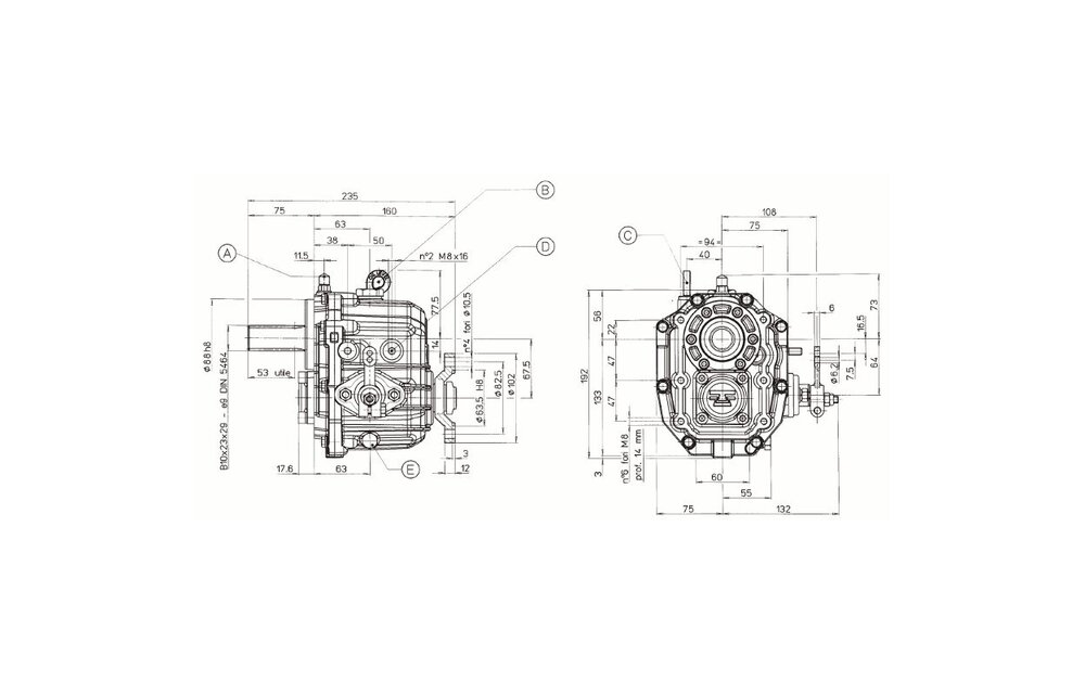 Technodrive TMC 40P Keerkoppeling