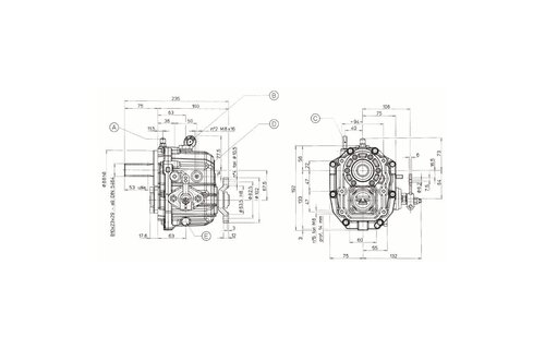Technodrive TMC 40P Keerkoppeling