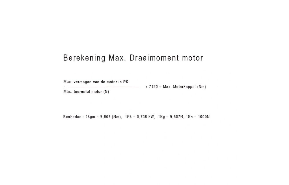 Technodrive mechanische keerkoppeling TMC40P