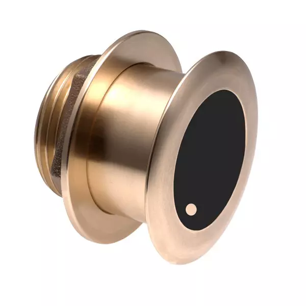 Raymarine B164-0 Bronzen Low Profile ThruHull diepte/temp transducer, 0°. 1000W, 9mtr kabel. ( 8 pins)