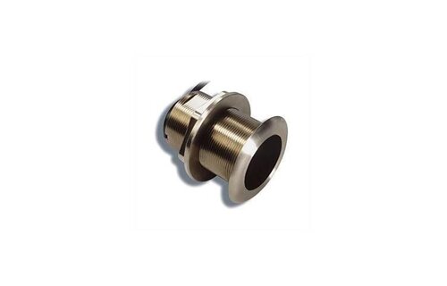 Raymarine B60 Bronzen Low Profile ThruHull diepte transducer, 8-15° hoek. 600W, incl. 9mtr kabel