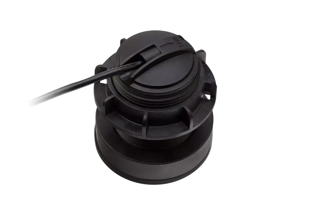 Raymarine CPT-S Kunststof conische HIGH CHIRP transducer, ThruHull, 0°/<5° romphoek. Kabellengte 10mtr