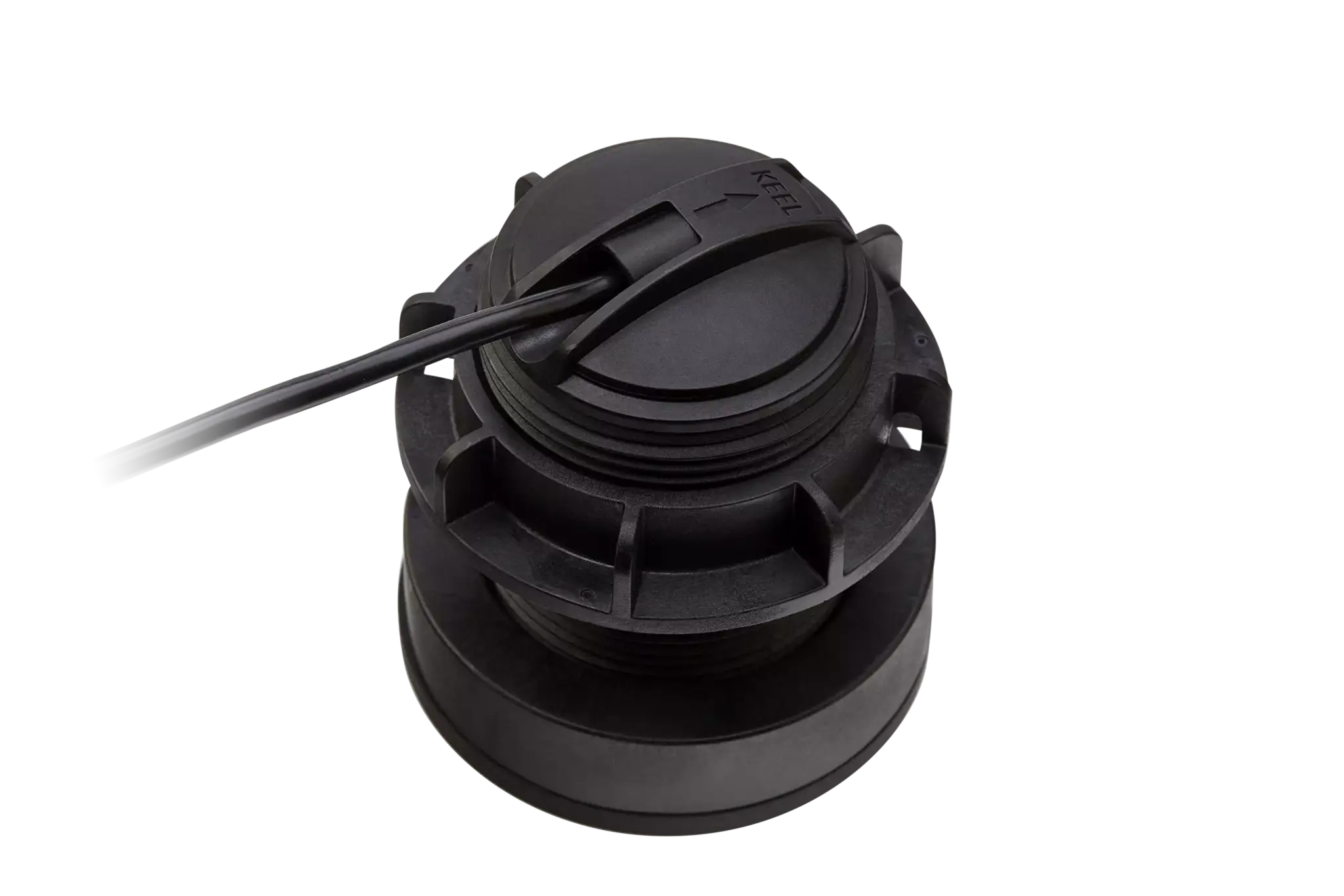 Raymarine CPT-S Kunststof conische HIGH CHIRP transducer, ThruHull, 0°/<5° romphoek. Kabellengte 10mtr