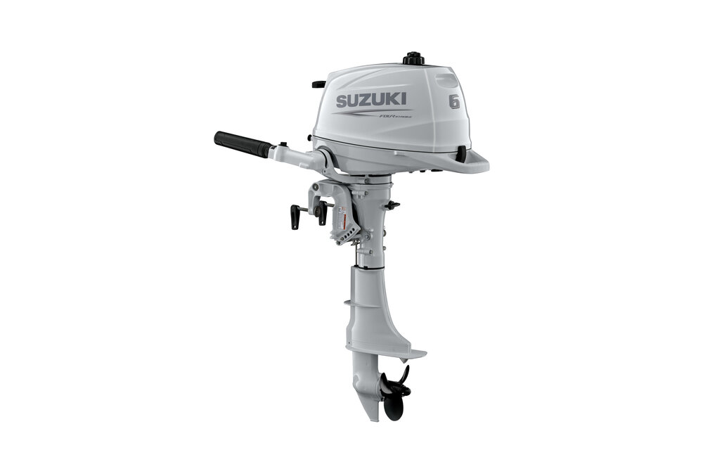 Suzuki buitenboordmotor 6pk - DF6A - Kortstaart - Wit