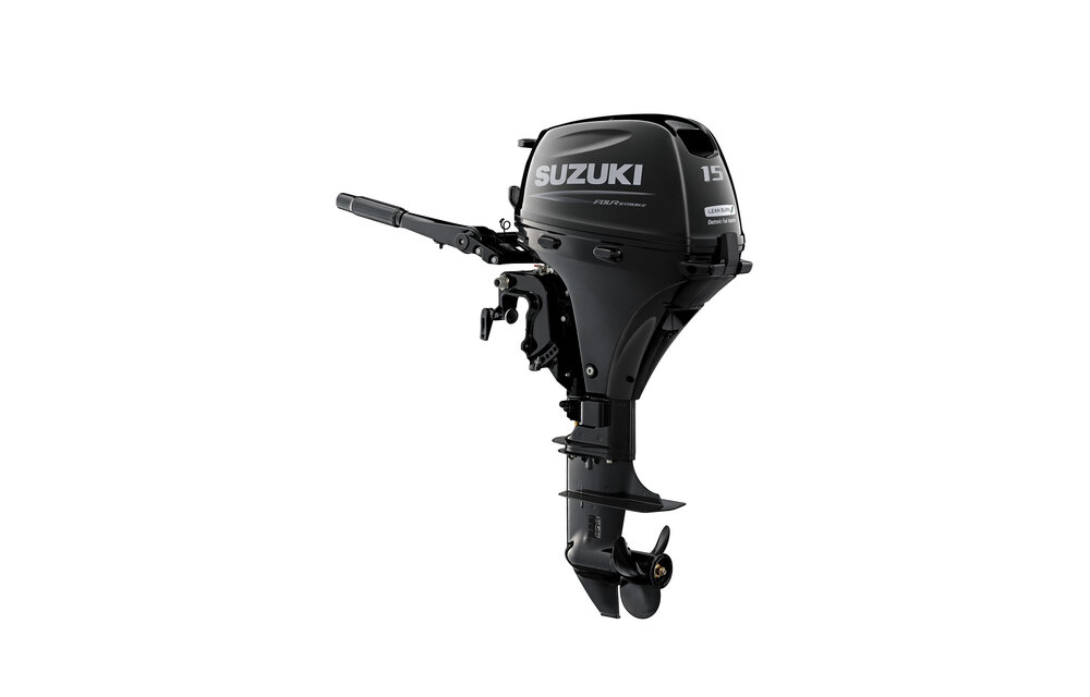 Suzuki buitenboordmotor 15 pk – DF15A - Langstaart – Zwart