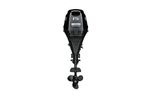 Suzuki buitenboordmotor 15 pk – DF15A - Langstaart – Zwart