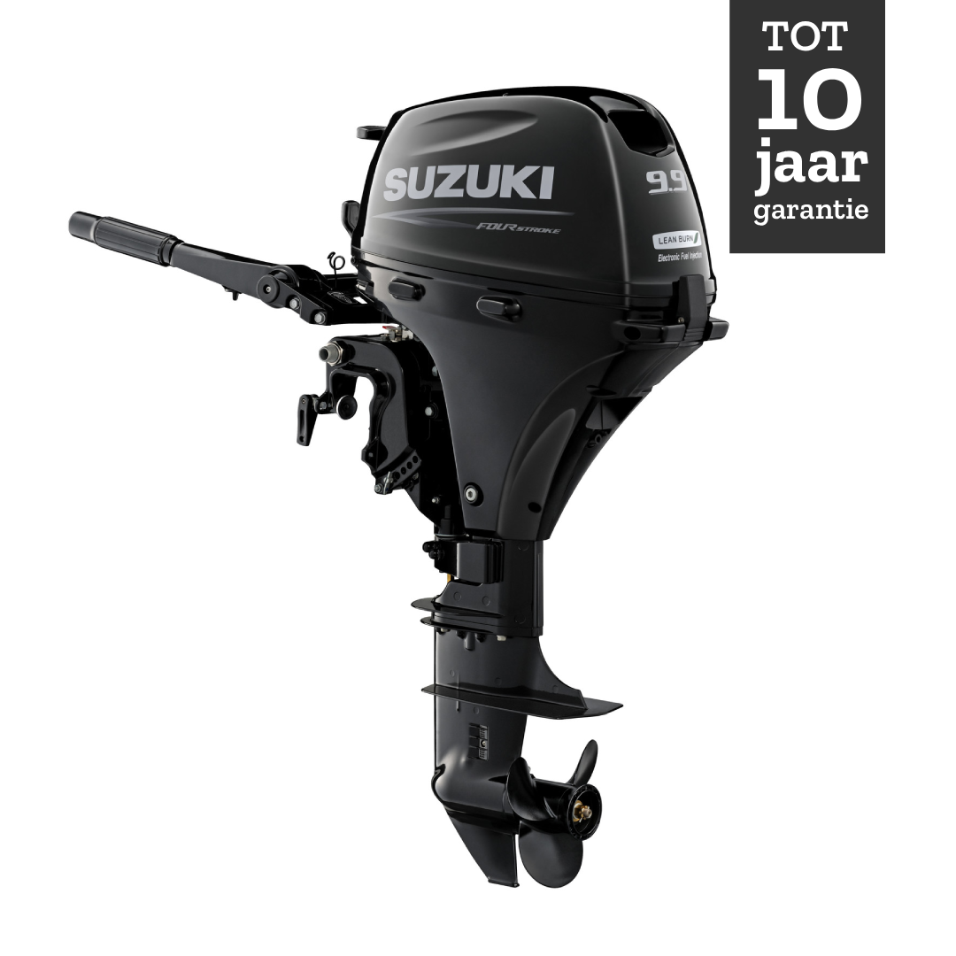 Suzuki buitenboordmotor 9.9 pk – DF9B - Langstaart – Zwart