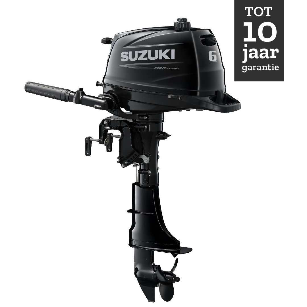 Suzuki buitenboordmotor 6pk - DF6A - Langstaart - Zwart