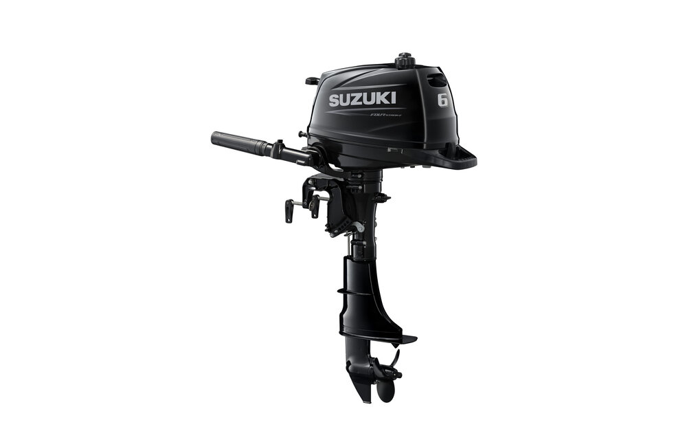 Suzuki buitenboordmotor 6pk - DF6A - Langstaart - Zwart
