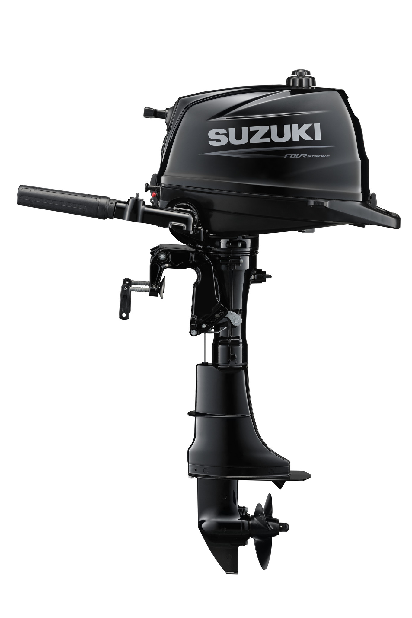 Suzuki buitenboordmotor 6pk - DF6A - Langstaart - Zwart