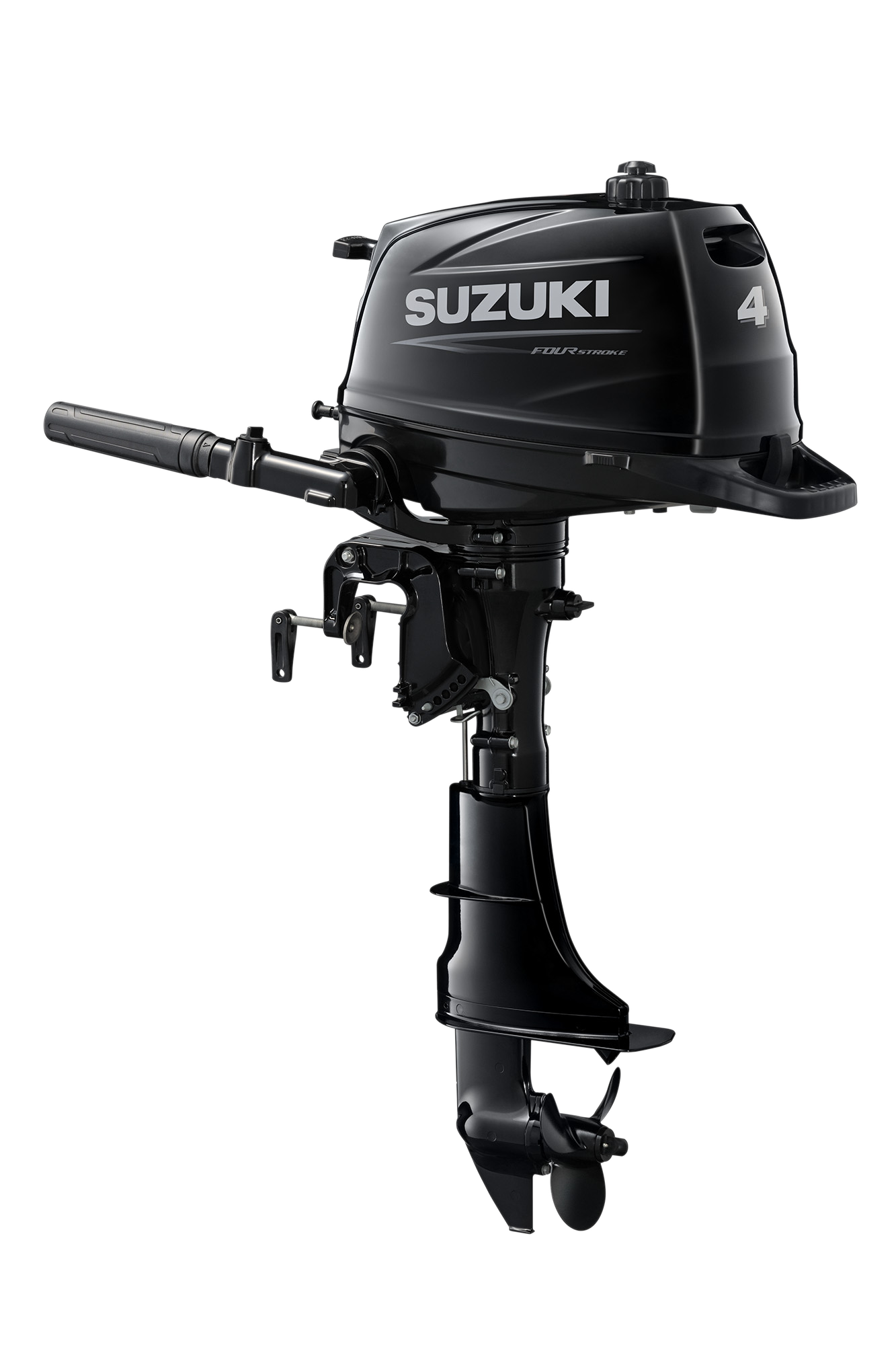 Suzuki buitenboordmotor 4 pk – DF4A - Langstaart – Zwart