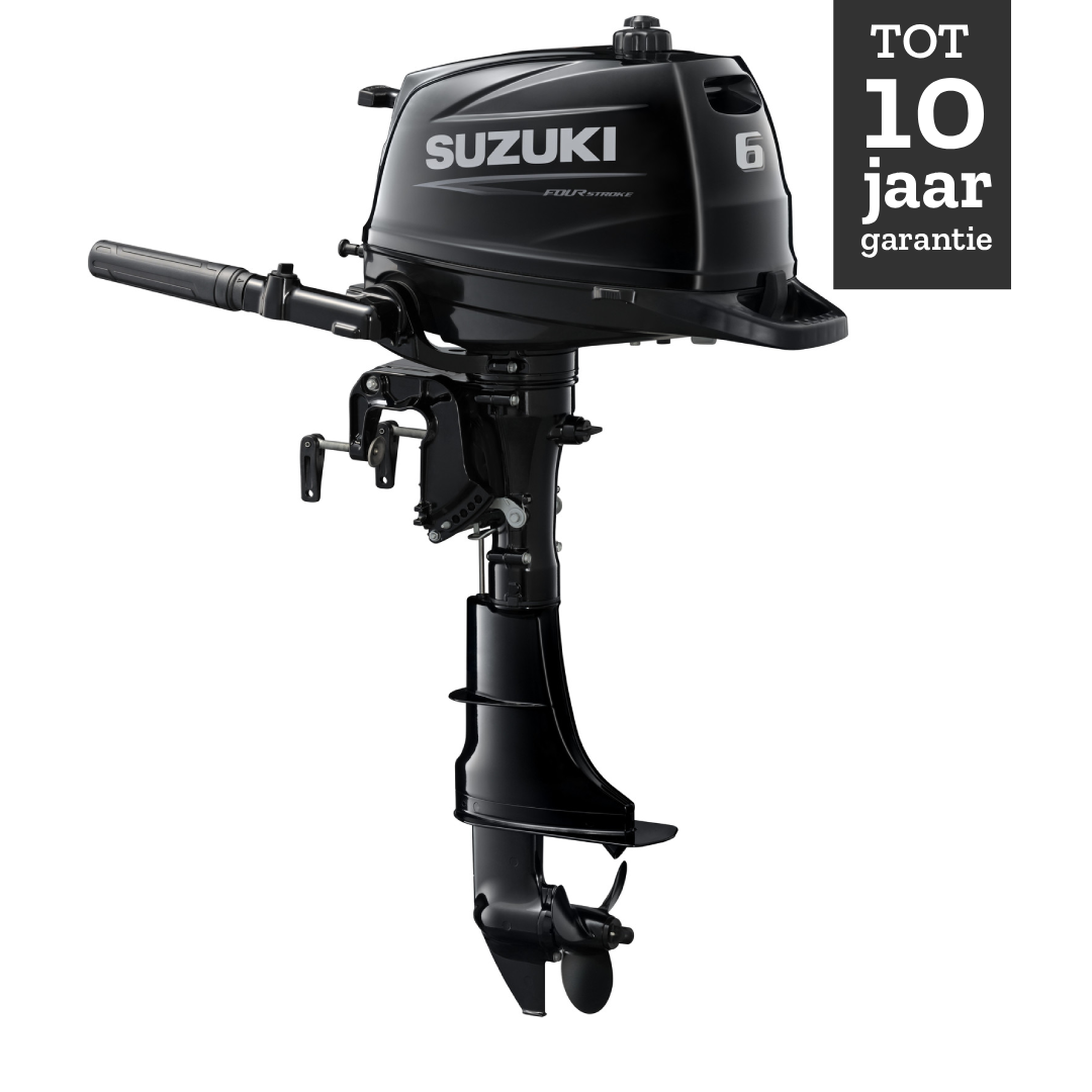 Suzuki buitenboordmotor 6 pk - DF6A - Kortstaart - Zwart